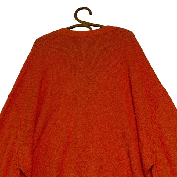 Free People | Found My Friend Textured Cardigan in Watermelon Size L - Picture 7 of 12